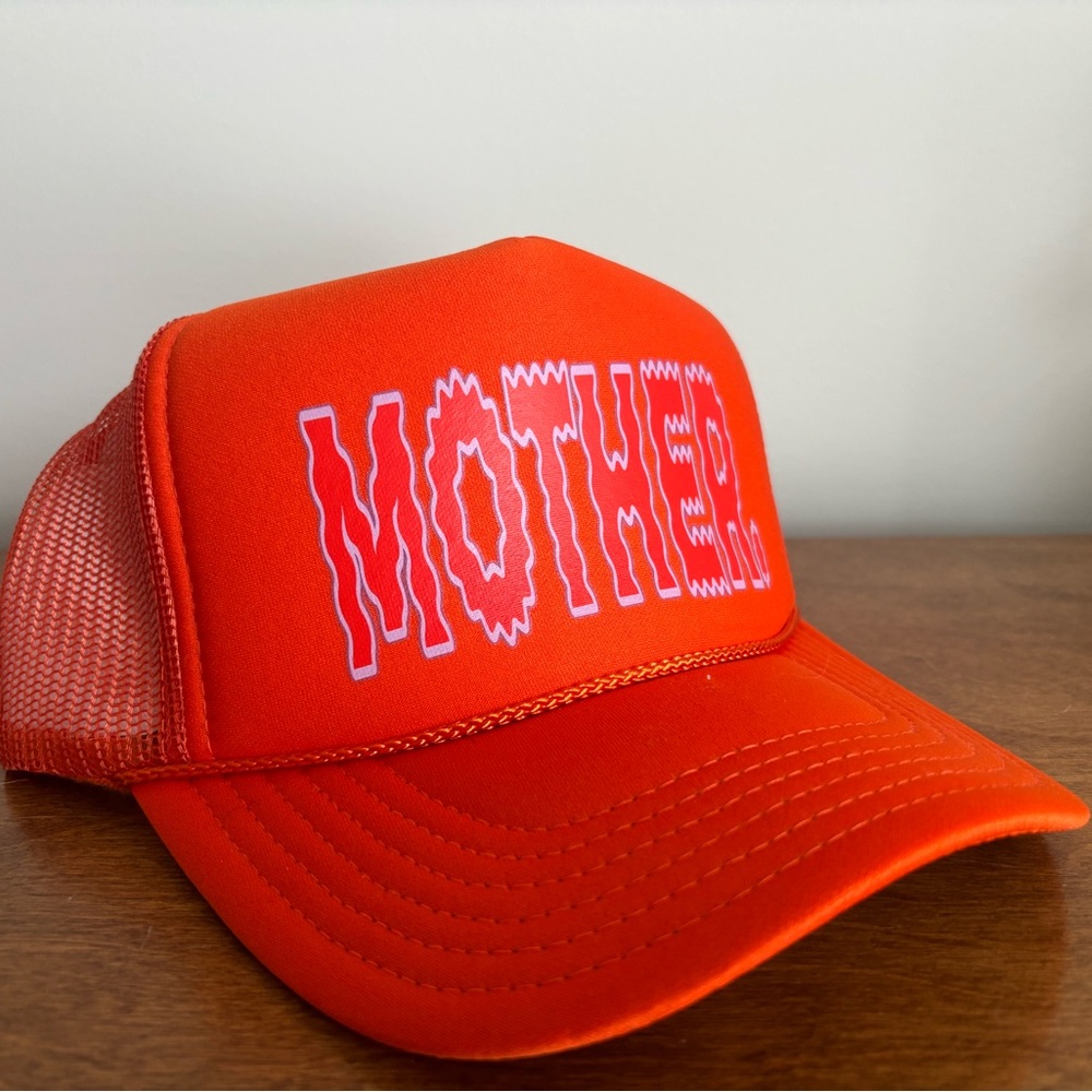 MOTHER Orange Trucker Hat